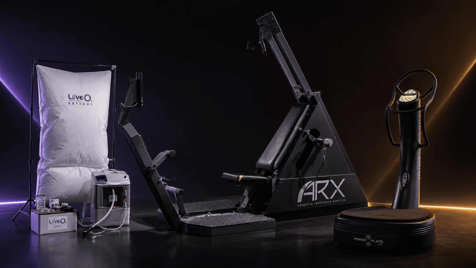 Aion performance equipment including ARX, LiveO2, and Power Plate